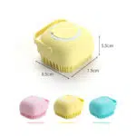 لیف سیلیکونی مخزن دار Silicone Massage Bath Brush - Image 4