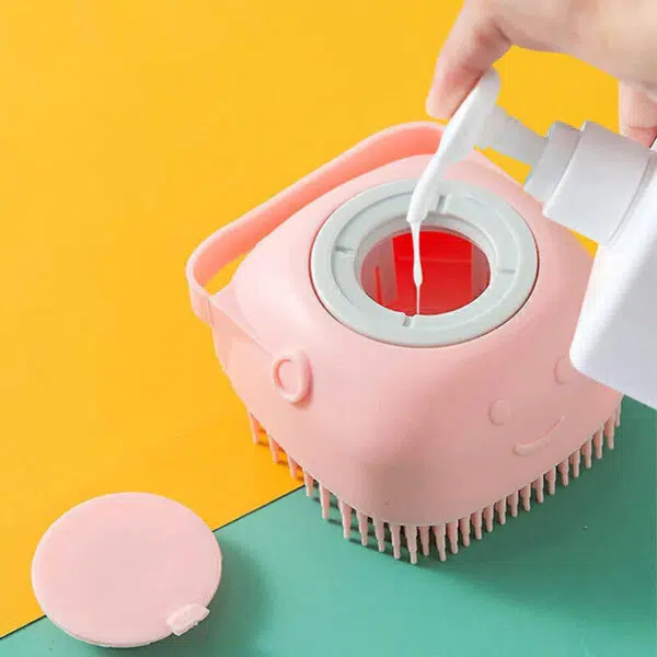 لیف سیلیکونی مخزن دار Silicone Massage Bath Brush - Image 2