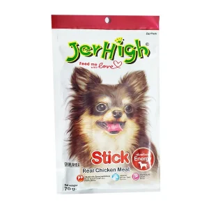 تشویقی سگ با طعم مرغ جرهای Jerhigh Stick Chicken وزن 60گرم