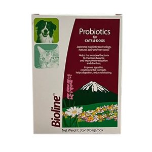 پودر پروبیوتیک سگ و گربه بایولاین Bioline تعداد 10 ساشه