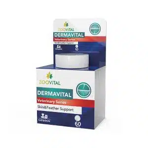قرص مکمل پوست و مو سگ و گربه زوویتال مدل درماویتال Zoovital Dermavital تعداد 60 عدد