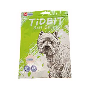 تشویقی مدادی نرم سگ حاوی شیر TIDBIT