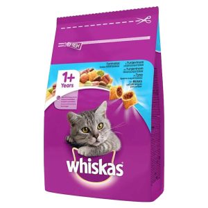 غذای خشک گربه ویسکاس با طعم ماهی تن Whiskas Adult with Tuna وزن 14 کیلوگرم