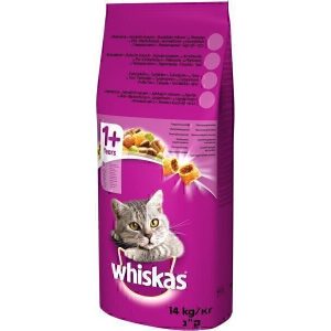 غذای خشک گربه بالغ ویسکاس با طعم مرغ Whiskas Adult Chicken وزن14 کیلوگرم