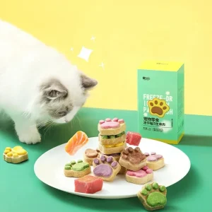 تشویقی فریز دراید طرح پنجه گربه و سگ YEE freeze dried pet treat