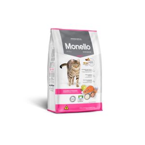 غذای خشک گربه میکس مونلو با طعم ماهی سالمون و مرغ Monello Mix Salmon & Chicken وزن 7 کیلوگرم